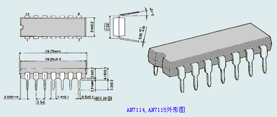 AN7114，AN7115外形圖