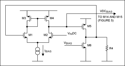 Figure 6. VBIAS circuit for the DC compensation circuit (Figure 5).