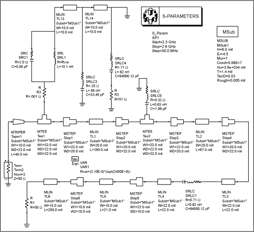 圖4. 輸出匹配網(wǎng)絡(luò)