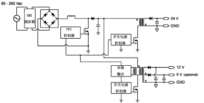 采用了2個(gè)反激式電源的26