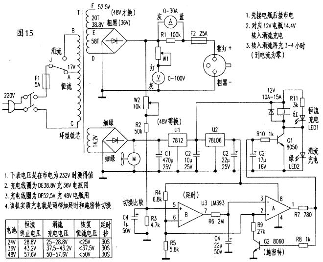 部分電動自行車充電器電路詳解