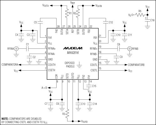 MAX2016:典型應(yīng)用電路