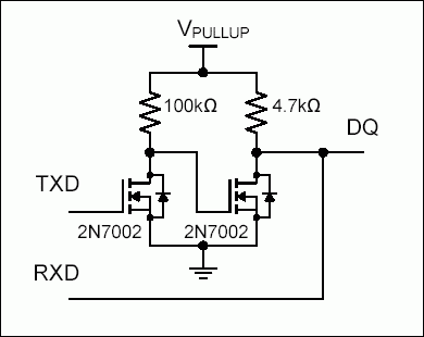 Figure 2a. Discrete open-drain buffer.