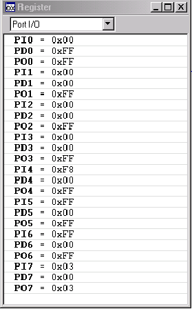 圖14.  IAR Embedded Workbench顯示的Register內(nèi)容