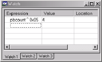 圖11. IAR Embedded Workbench中表達(dá)式的Watch窗口