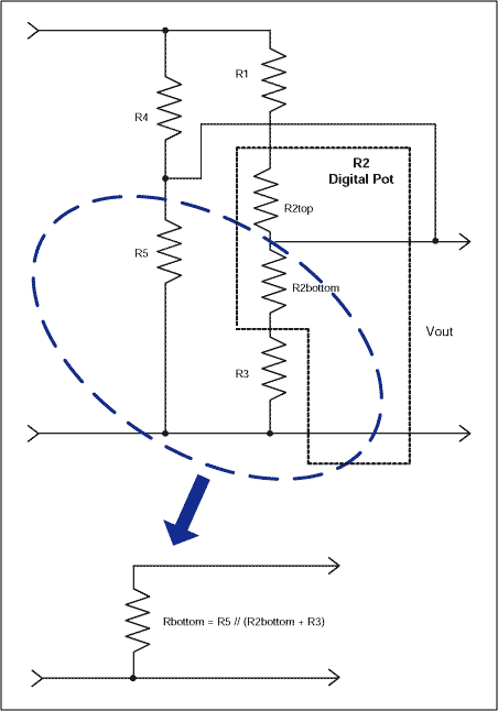 圖8. 簡(jiǎn)化電路“下部”電阻