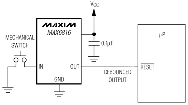 MAX6816、MAX6817、MAX6818：典型工作電路