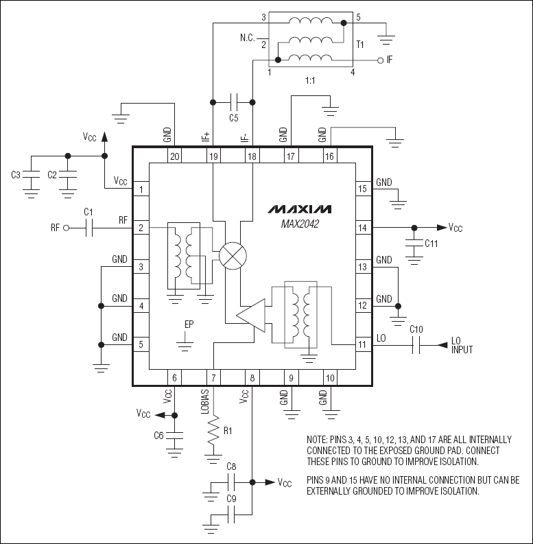 MAX2042: Typical Application Circuit