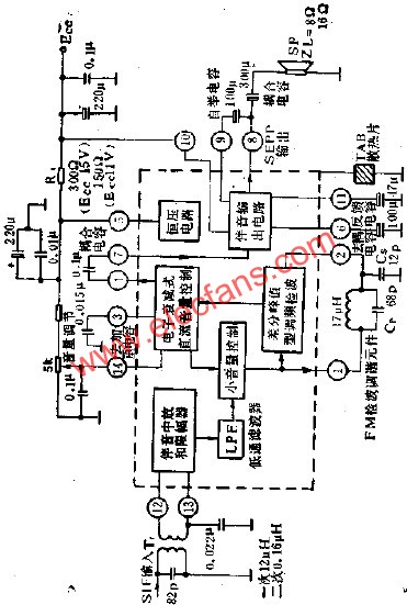 DG1353C方框圖和外圍電路圖  www.ttokpm.com