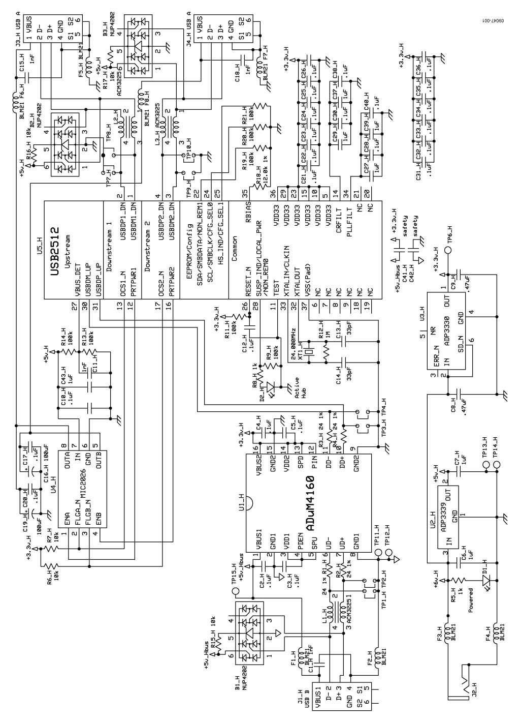 通用串行總線(USB)集線器隔離器電路 ttokpm.com