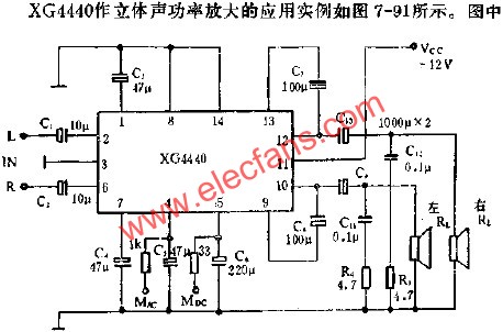 XG4440作立休聲功率放大的應(yīng)用  ttokpm.com