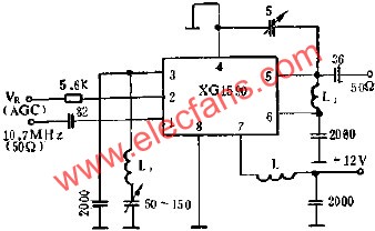 XG1590作10.7MHZ放大電路的應(yīng)用  www.ttokpm.com