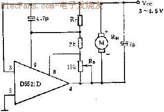 D5521D直流馬達穩(wěn)速電路的應用  www.ttokpm.com