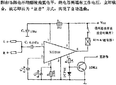 XG2000自動(dòng)選曲電路的應(yīng)用  www.ttokpm.com