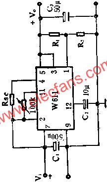 W611正電壓輸出應(yīng)用線路圖  www.ttokpm.com