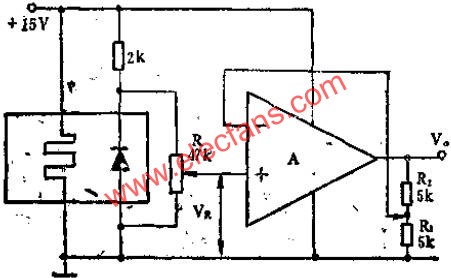 SW399和運(yùn)算放大器組成的輸出可變的基準(zhǔn)源電路圖  www.ttokpm.com