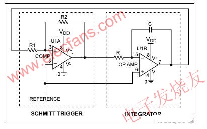 三角波發(fā)生器基本電路 ttokpm.com