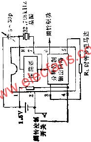 LH5544低頻時鐘集成電路的應用電路圖  www.ttokpm.com