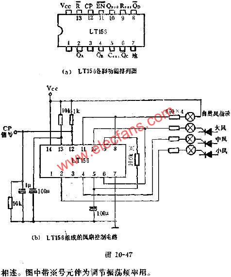 LT156時序控制電路的應用電路圖  ttokpm.com