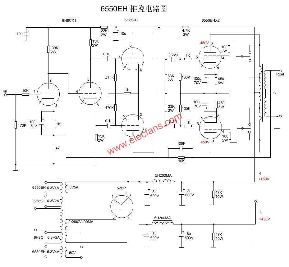 6550膽機(jī)電路圖(三) ttokpm.com