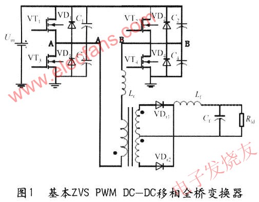 基本ZVS PWM DC—DC移相全橋變換器 www.ttokpm.com