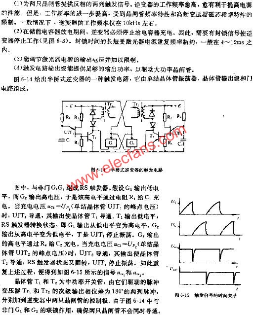 半橋式逆變器的觸發(fā)電路  www.ttokpm.com