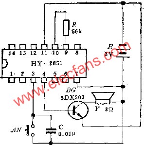 HY-2851門鈴線路 www.ttokpm.com