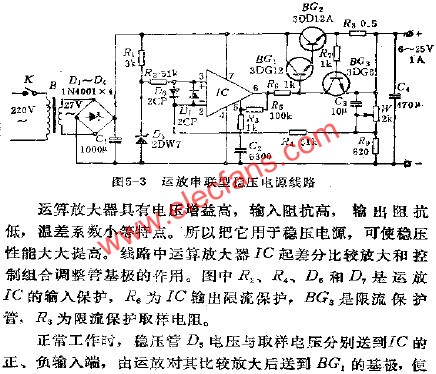 運(yùn)放串聯(lián)型穩(wěn)壓電源電路  www.ttokpm.com