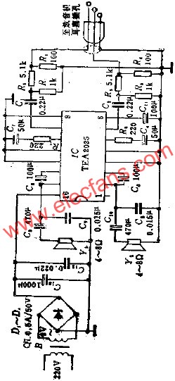 有源音箱電路  www.ttokpm.com