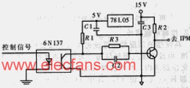 IPM門極驅(qū)動(dòng)隔離電路 來源:ttokpm.com