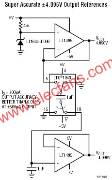 LT1634典型應(yīng)用電路圖  ttokpm.com