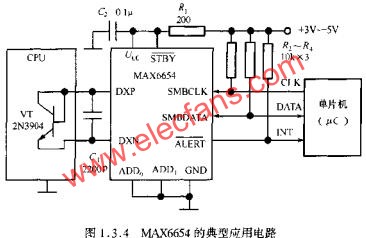 MAX6654的典型應(yīng)用電路  www.ttokpm.com