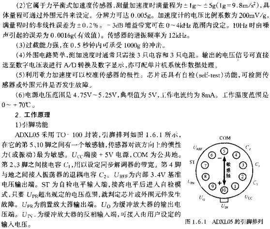 ADXL05的引腳排列  www.ttokpm.com