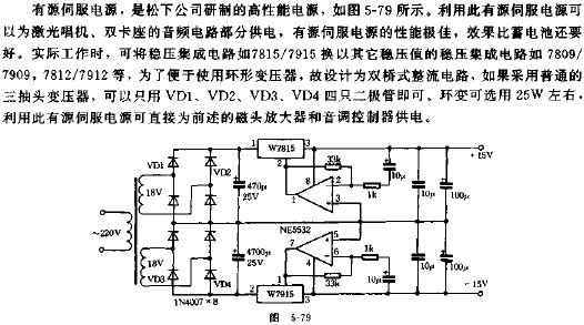 高品質(zhì)立體聲HI-FI組合放大器電路原理圖