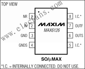 MAX6126 超低噪聲、高精度、低壓差電壓基準(zhǔn) www.ttokpm.com