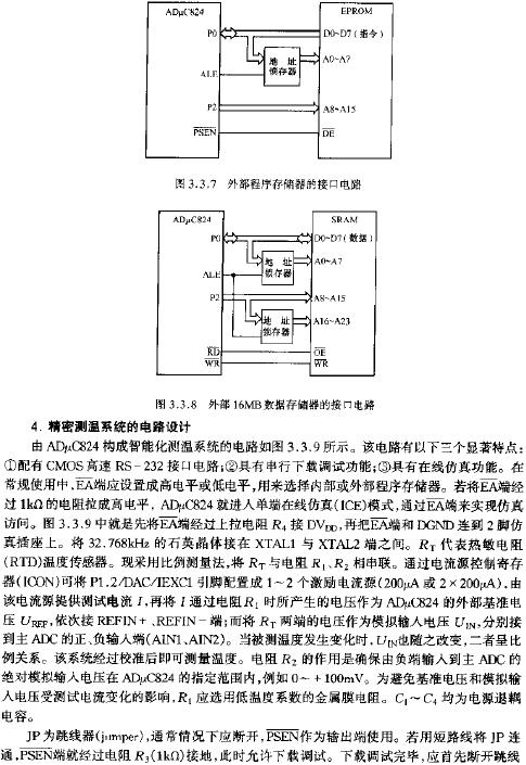 外部16MB數(shù)據(jù)存儲(chǔ)器的接口電路