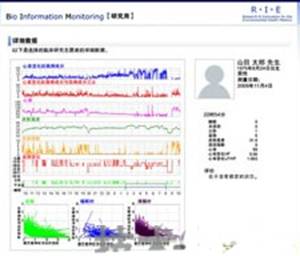 健康管理信息顯示例
