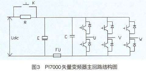 矢量變頻器主回路結(jié)構(gòu)圖