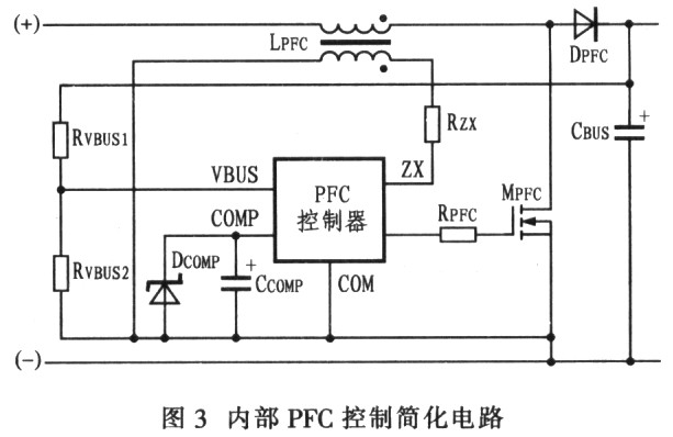 內(nèi)部pfc控制簡(jiǎn)化電路