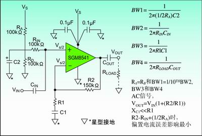 圖2：接電容C2來(lái)旁路AC信號(hào)，提高AC的電源抑制。