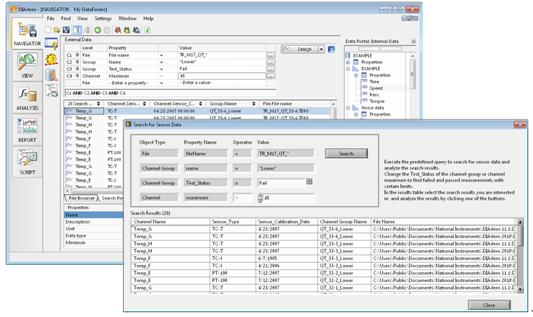 NIDataFinder可以與DIAdem和LabVIEW無(wú)縫結(jié)合