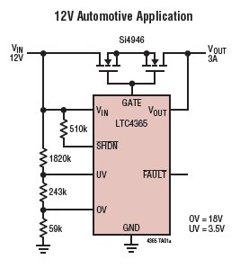 LTC4365應(yīng)用電路圖