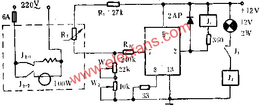 JEC-2組成自動恒溫箱電路圖 www.ttokpm.com