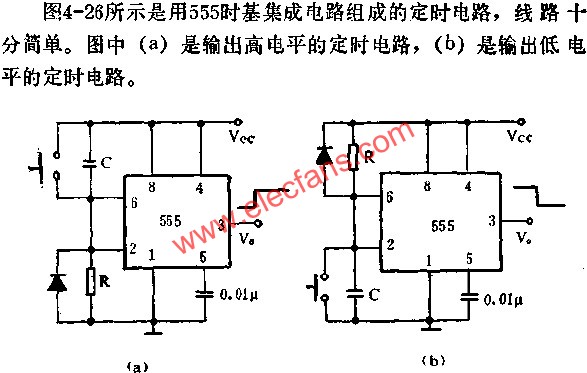 時基集成電路組成定時電路圖 ttokpm.com