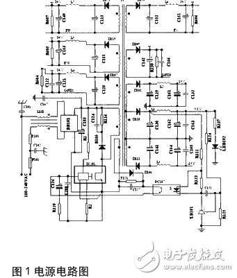 電源電路如圖1所示。