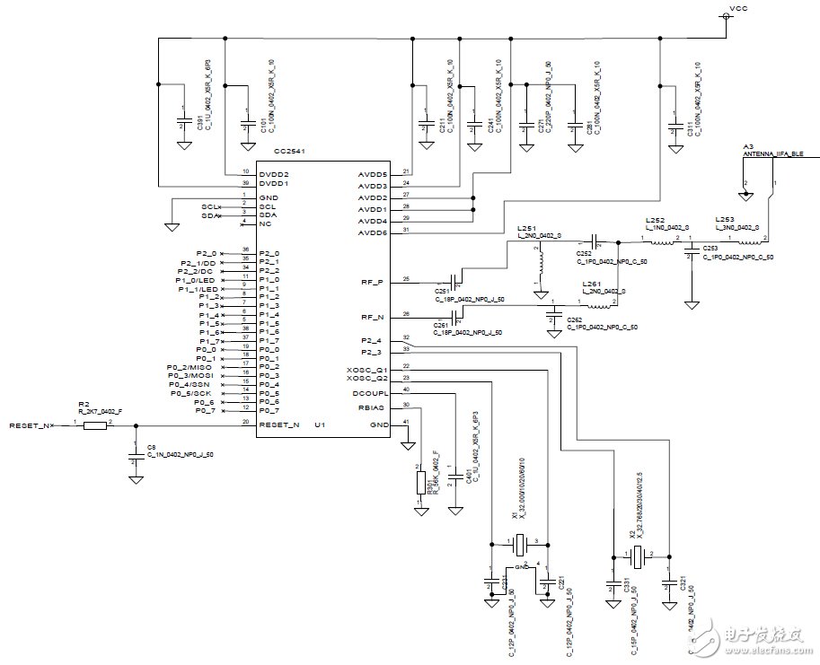 Bluetooth智能密鑰卡參考設(shè)計(jì)電路圖