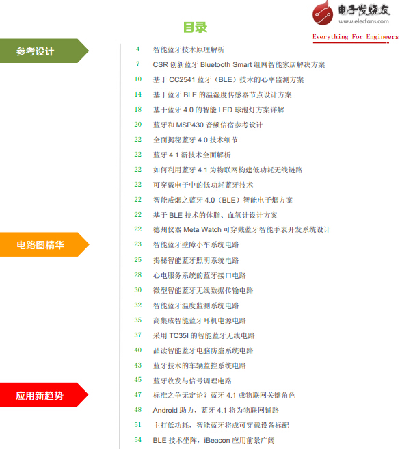 智能藍牙技術(shù)方案與電路圖精選