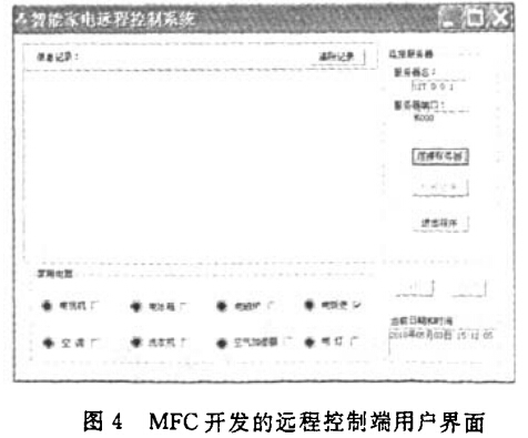 MFC開發(fā)的遠程控制端用戶界