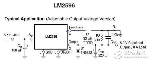 LM2596穩(wěn)壓電路和穩(wěn)壓模塊電路