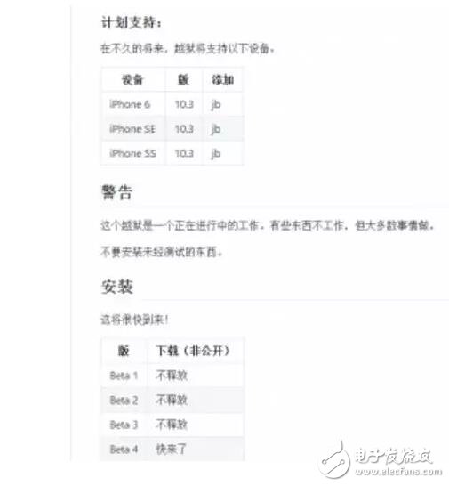 iOS10.3會出越獄？太不靠譜了，不要輕易相信！